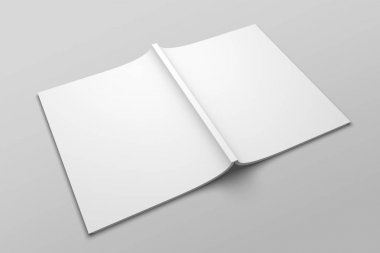 Bize mektup dergi ya da broşür 3d çizim mockup No. 6