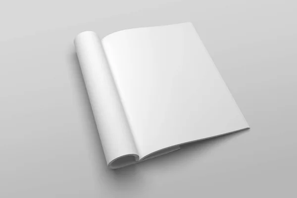 US Letter magazine or brochure 3D illustration mockup Nr. 2. — Foto Stock