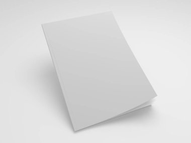 Dergi 3d çizim mockup