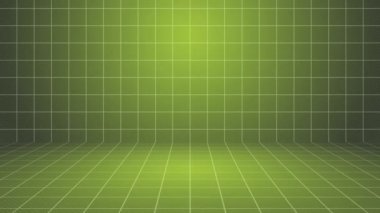 Yeşil Grid sahne arka plan.