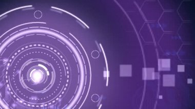 Fütüristik mor yüksek teknoloji teknolojik altyapı.