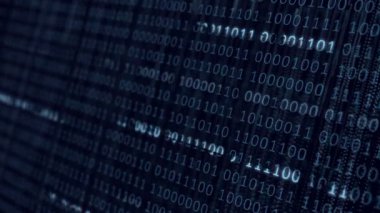 Mavi ikili dijital veri arka plan.