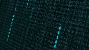 Dijital veri ve ikili arka plan.