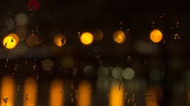 Gerçek ışık gece. Bokeh arka plan.