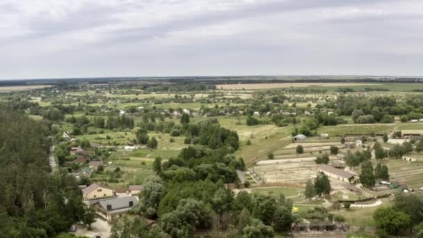 Oiseaux Images Vue Oeil Beau Paysage Ukrainien Par Jour Ensoleillé — Video