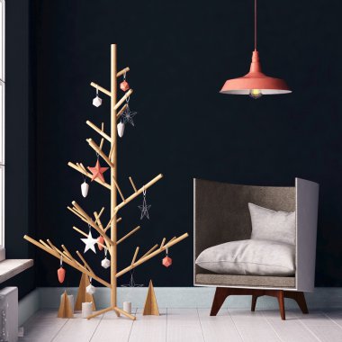 Oda iç yaratıcı Noel ağacı ile