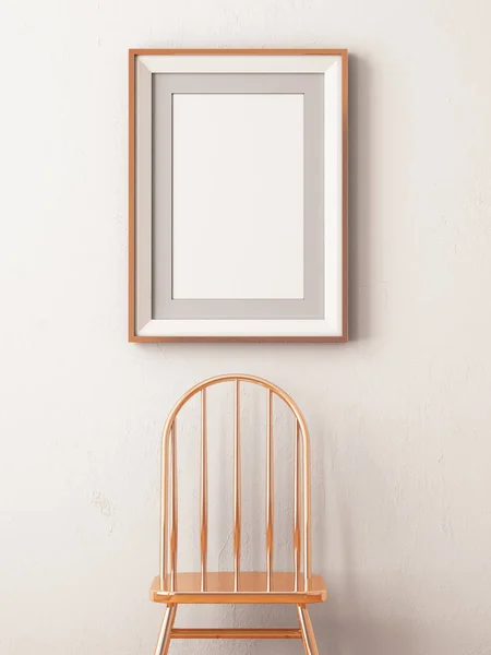 ภายในมีเก้าอี้ทองแดง — ภาพถ่ายสต็อก