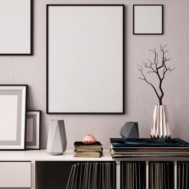 yumuşak modern interier . poster kadar alay