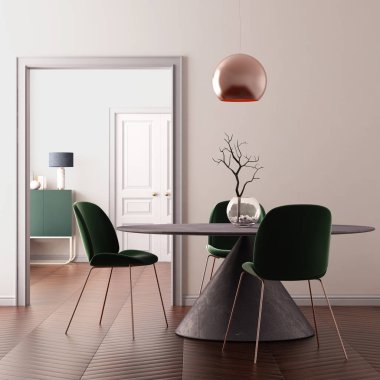 İç mekan şık tasarım. 