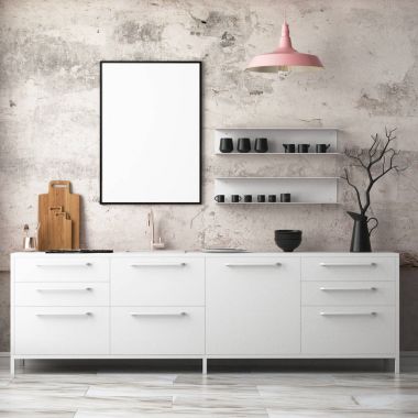  hafif renklerde iç mutfak