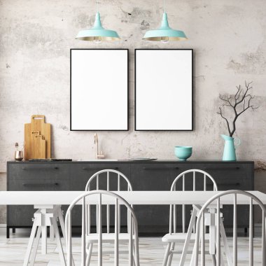  koyu renklerde iç mutfak