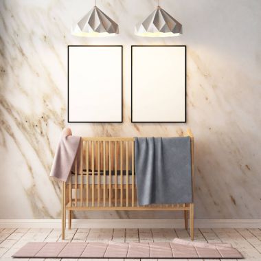 çocuk odası pastel renklerde