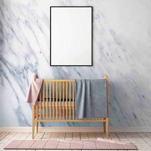 Kinderkamer in pastel kleuren — Stockfoto