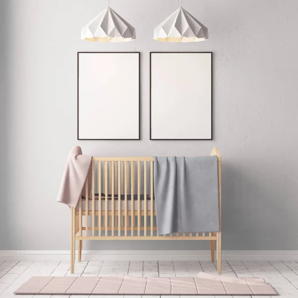 Kinderkamer in pastel kleuren — Stockfoto