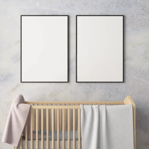 Kinderkamer in pastel kleuren — Stockfoto