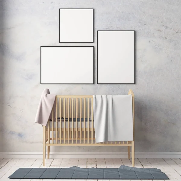 Kinderkamer in pastel kleuren — Stockfoto