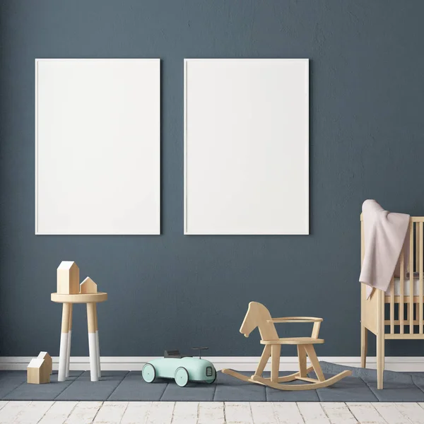 Kinderkamer in Scandinavische stijl — Stockfoto