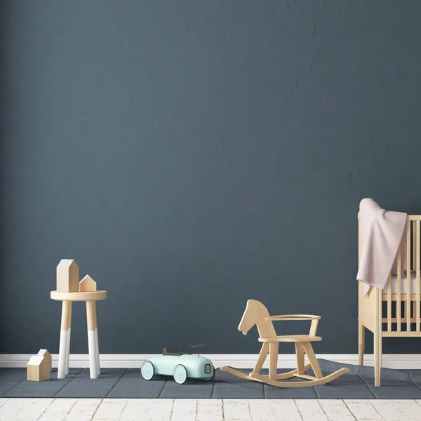 Kinderkamer in Scandinavische stijl — Stockfoto