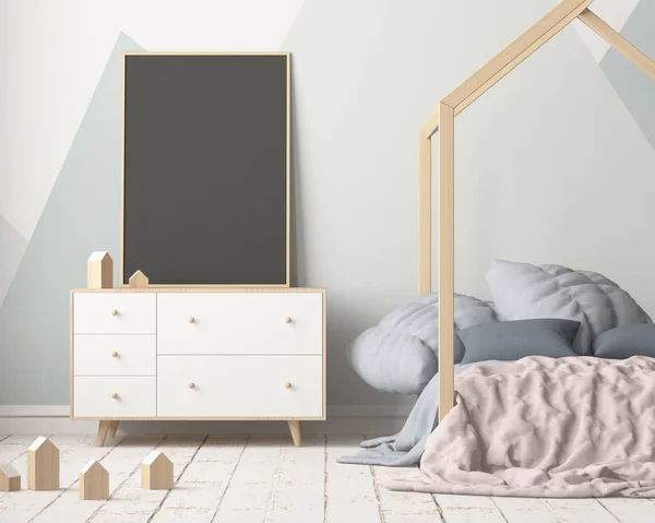 Chambre de style scandinave — Photo