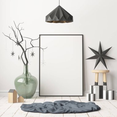 Noel iç İskandinav tarzı