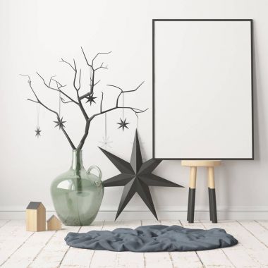 Noel iç İskandinav tarzı