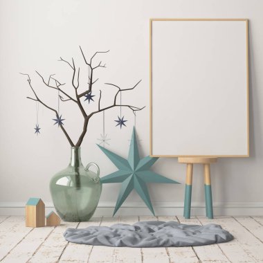 Noel iç İskandinav tarzı