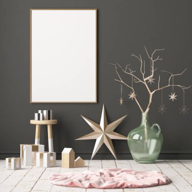 Noel iç İskandinav tarzı