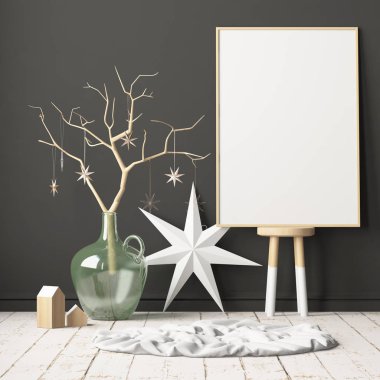 Noel iç İskandinav tarzı