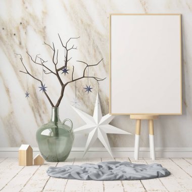 Noel iç İskandinav tarzı