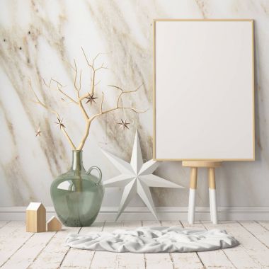 Noel iç İskandinav tarzı