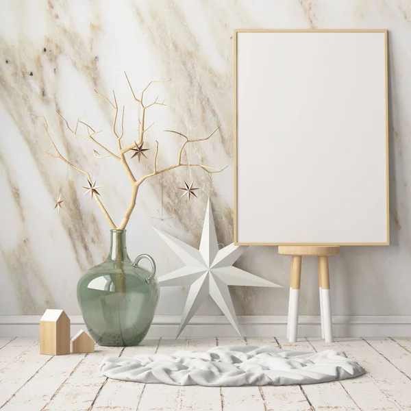 Noel iç İskandinav tarzı