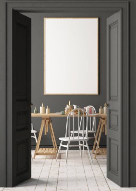 yemek odası ve modern bir iç