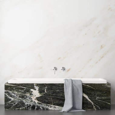 modern bir banyoya kadar sahte stil 3d