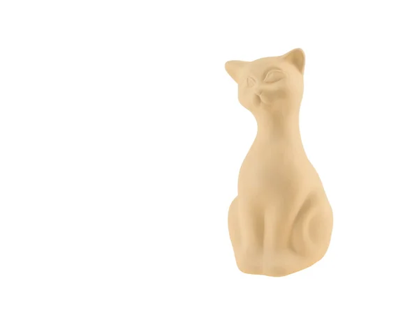 Une statue d'argile d'un chat — Photo