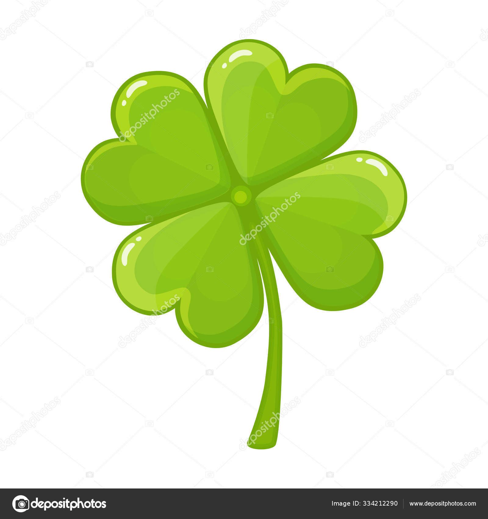 Shamrock Icons Four Leaf Clover Icons Clover Symbol Of St Patricks