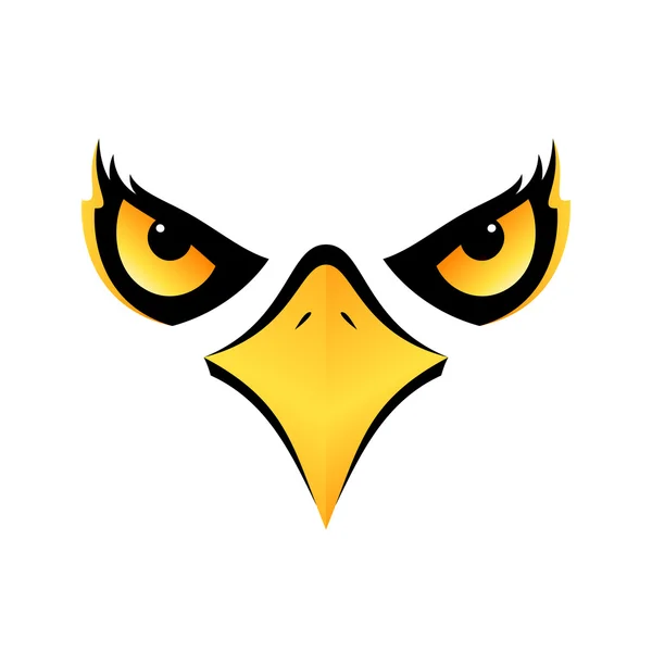 Eagle head on white background vector icon eps10 — Stock Vector