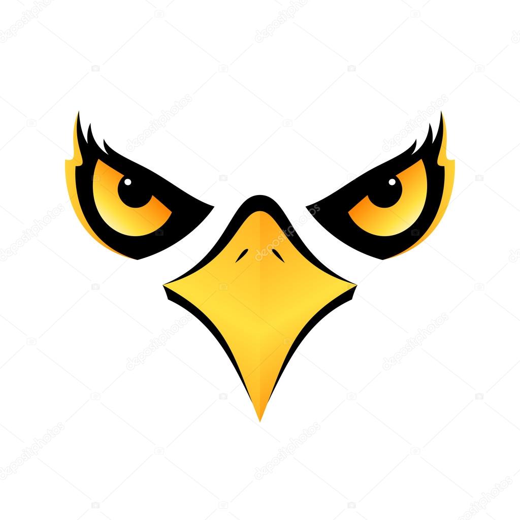 Eagle head isolated concept design on white background for your designs vector icon eps10