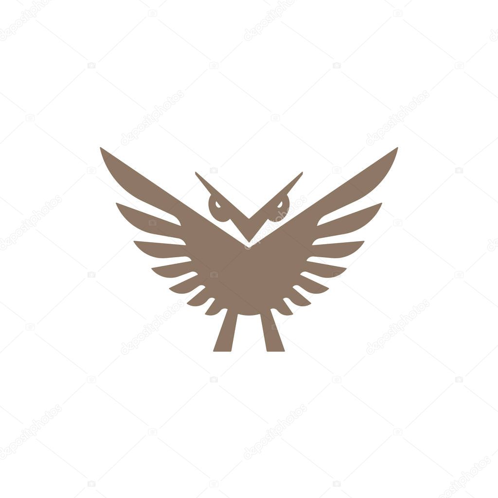 Abstract owl icon