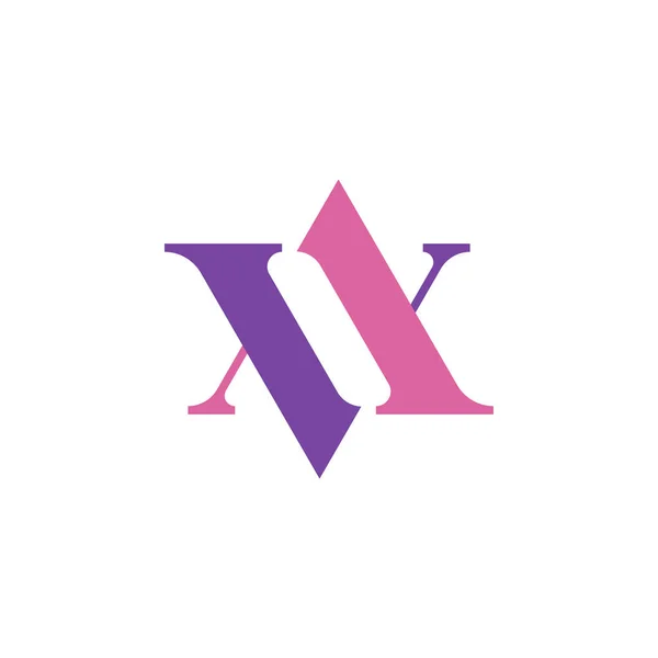 Projekt logo litery A i V — Wektor stockowy