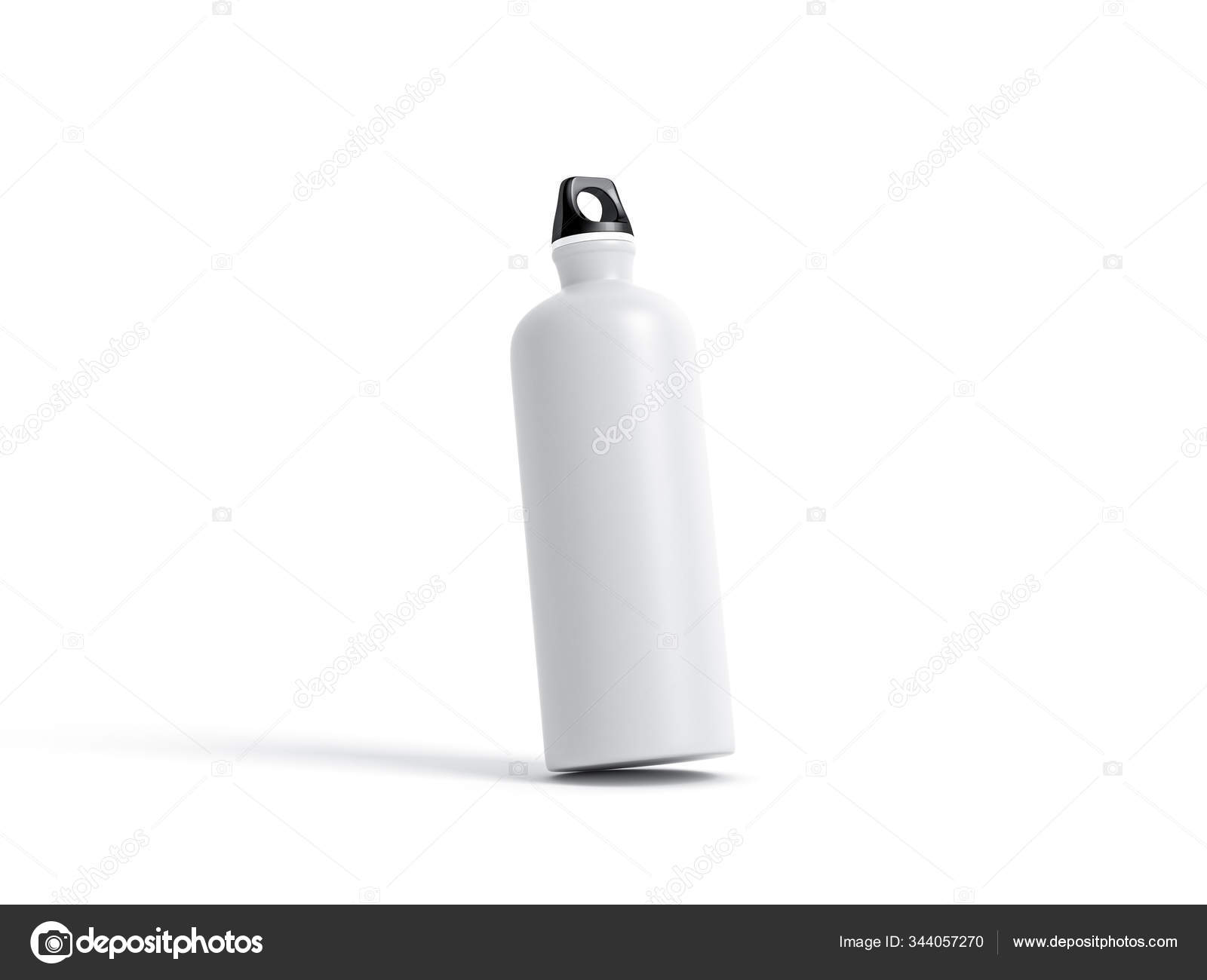 Download White Aluminium Metal Water Bottle Mockup Isolated White Background Rendering Stock Photo Image By C Customdesigner 344057270