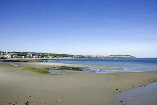 Sandy beach Douglas Isle of Man — Stok fotoğraf