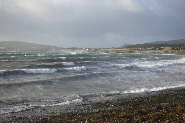 Stormy Seas Sky Looking Port Mary Isle Man British Isles — стоковое фото