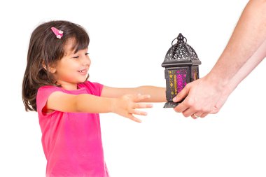 Ramazan ayında mutlu Müslüman aile