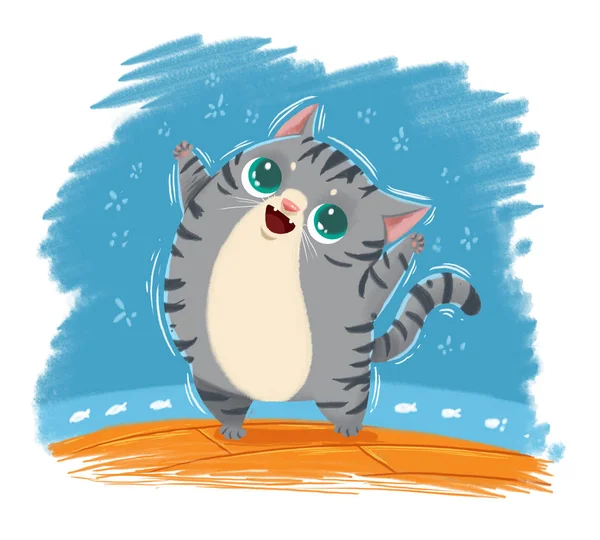 Mignon Chaton Stock Illustration — Photo