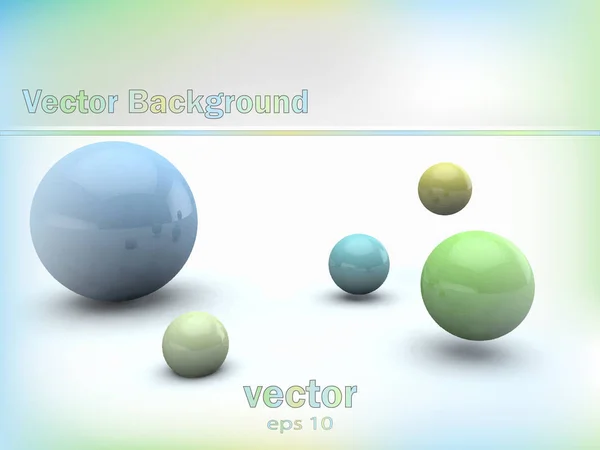 Parlak 3d topları ile arka plan