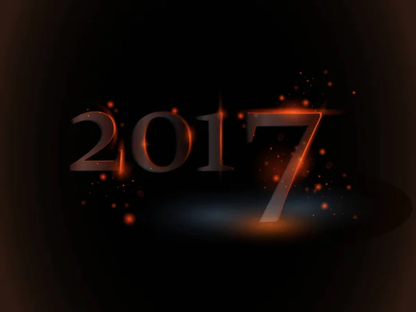 Vector 2017 Happy New Year background — Stock Vector