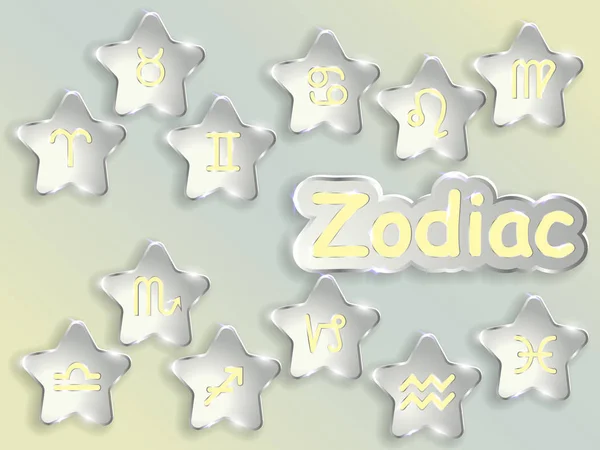 Zodiac sign cartoon vector illustration. — Stock Vector