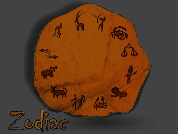 Mağara resim şeklinde burçlara takımyıldızı.