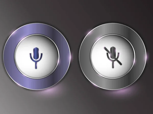 gri arka plan üzerinde 3D gümüş düğmeye