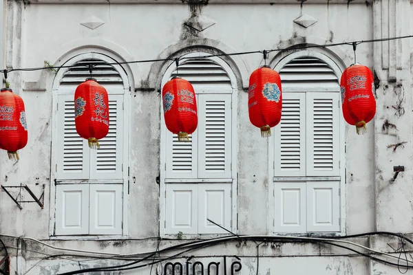 Oud gebouw bij Chinatown, Kuala Lumpur, Maleisië — Stockfoto